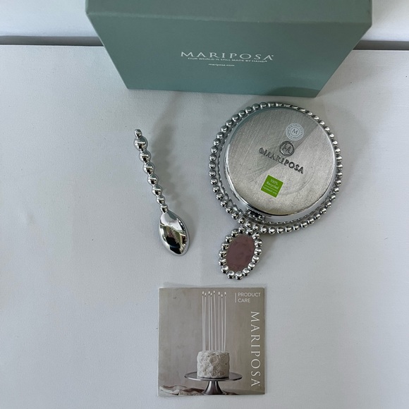 Mariposa Pearled Porringer & Spoon Set- SOLD OUT - Picture 4 of 7